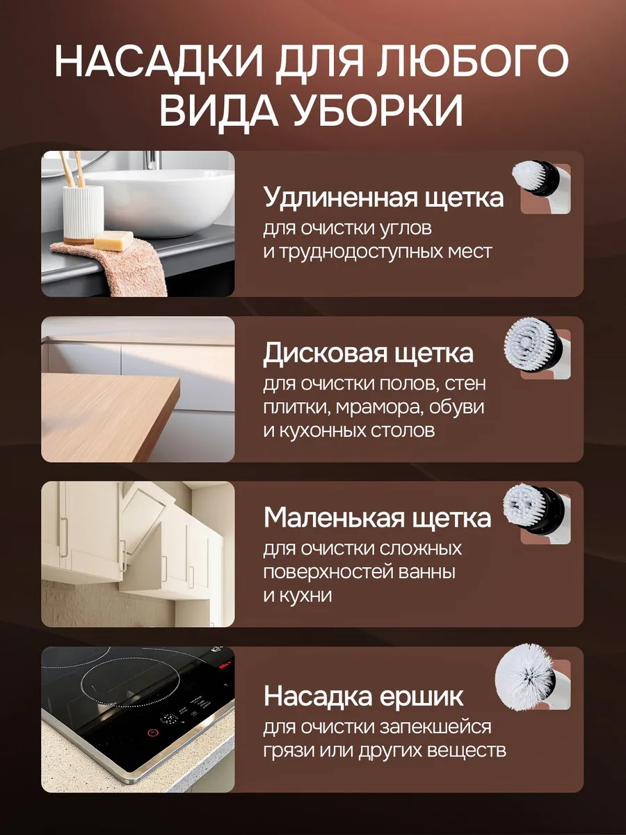 Электрическая щетка для уборки