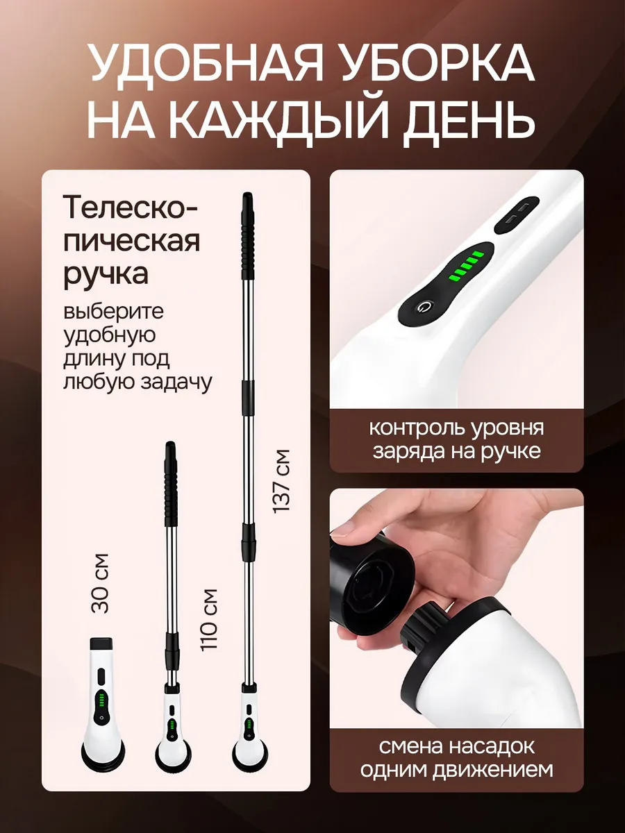 Электрическая щетка для уборки