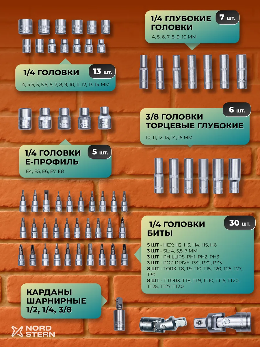 Набор инструмента из 216 пердметов